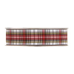 NASTRO TARTAN 20MM X 20MT.  rosso-bianco (Cod. 38165-01)