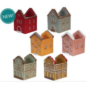 SET 6 CASETTE COLORATE COLORI ASSORTITI H.10,5X8X8,6 CM (Cod. 38375-01)