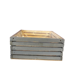 CASSETTA LEGNO QUADRATA 27,5X27,5 CM  grigio (Cod. 36569-02)