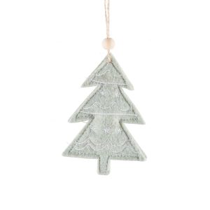 ADDOBBI NATALE 10X11 CM albero-verde (Cod. 38240-01)