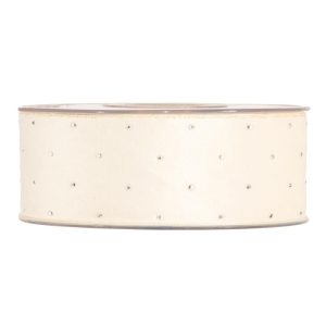 NASTRO XMAS DIAMONDS MM.40X 10 MT. crema (Cod. 38405-01)