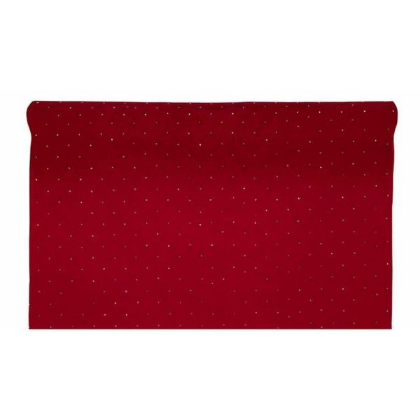 ROTOLO VELLUTO XMAS DIAMONDS CM.48X1,8MT rosso (Cod. 38100-02)