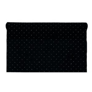 ROTOLO VELLUTO XMAS DIAMONDS CM.48X1,8MT nero (Cod. 38100-03)