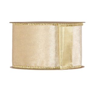 NASTRO VELVET XMAS MM.63X10 MT crema (Cod. 38136-01)