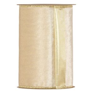 NASTRO VELVET XMAS MM.140X10 MT crema (Cod. 38137-01)