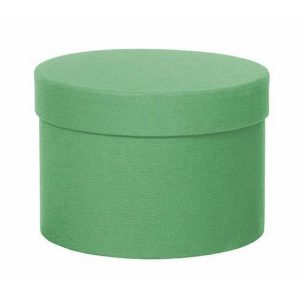 S/3 SCATOLE H14,5 D18,3- H.13 D16 -H11 D13,7 CM verde-menta (Cod. 38147-04)