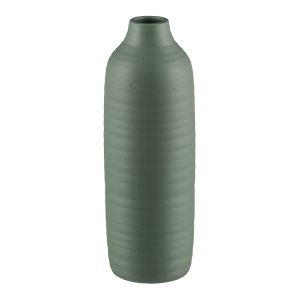 VASO CERAMICA PRESENCE 9X9X24 CM verde-salvia (Cod. 38255-05)