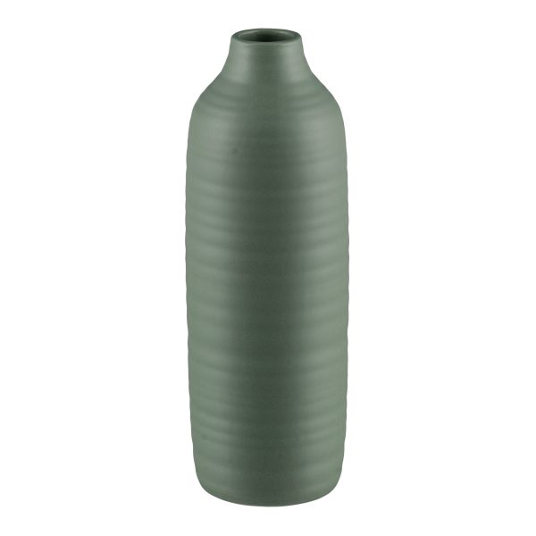 VASO CERAMICA PRESENCE 9X9X24 CM verde-salvia (Cod. 38255-05)