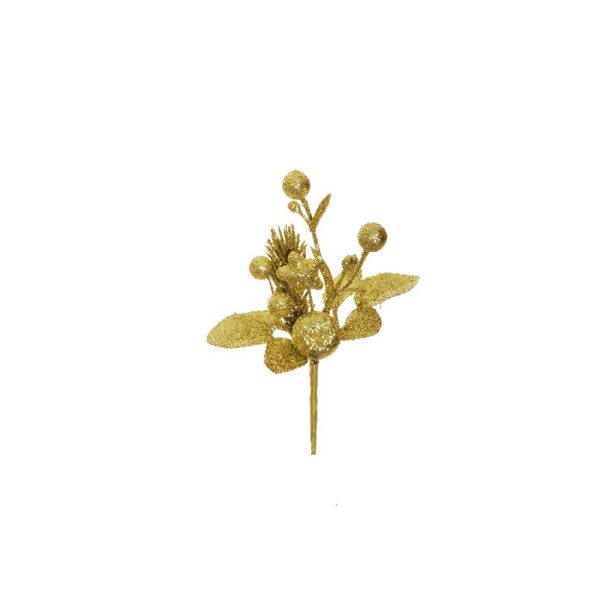 12 PZ PICK NATALIZIO GLITTER  15 CM  (Cod. 38365-01)