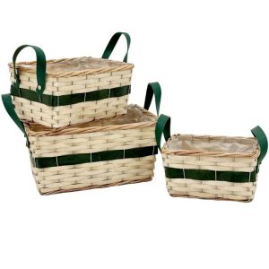 SET 3 CESTE RETT. DA 21X14X11 A 31X23X15 CM  (Cod. 38298-01)