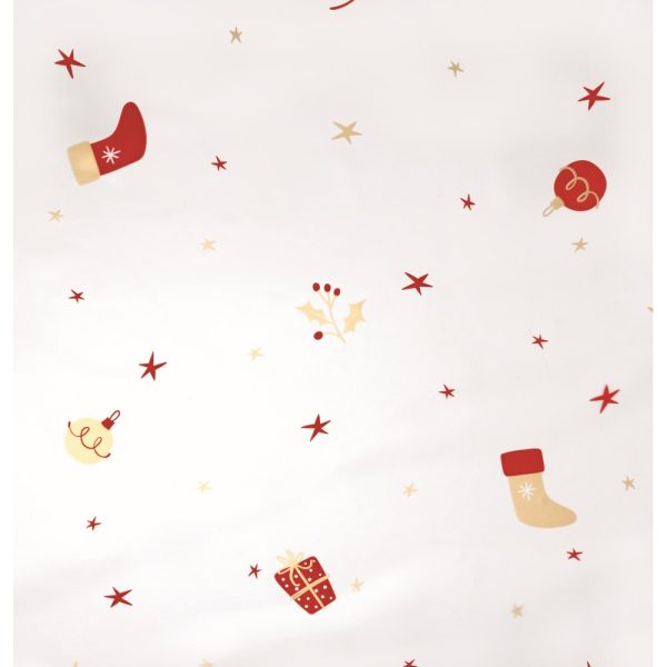 50PZ FOGLI TRAS PPL NEUTRO STAMPATO NATALE 30MY 100X130  boots (Cod. 36836-02)