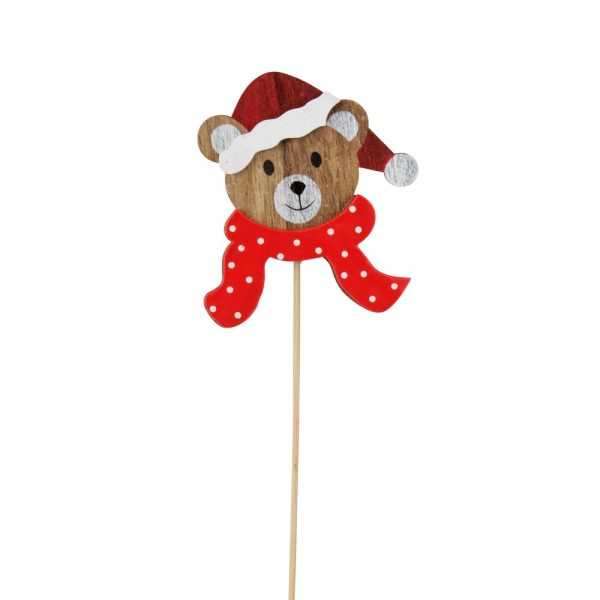 SET 14 PZ. PICK CON ORSETTO  NATALIZIO 25,5 CM  (Cod. 38613-01)