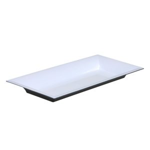 VASSOIO PLASTICA RETTANGOLARE 28X12CM bianco (Cod. 28913-04)