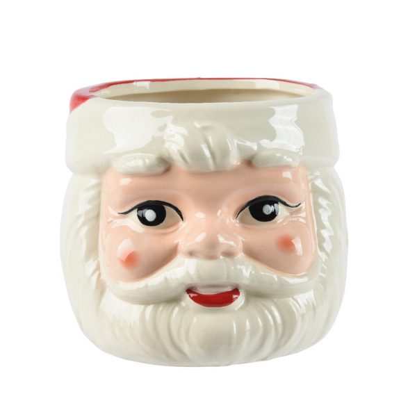 VASO BABBO NATALE 14,4X13,5X11,2 CM  (Cod. 38484-01)