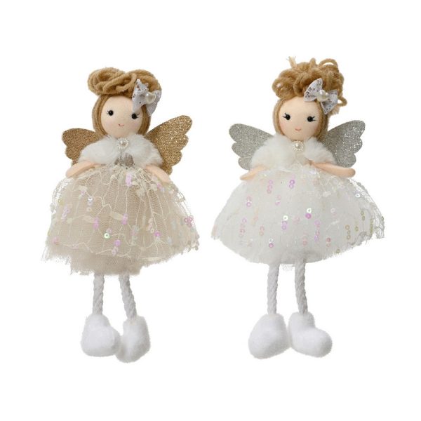 DECORAZIONE ANGELO GLITTER H18 CM (1 PZ)  (Cod. 38485-01)