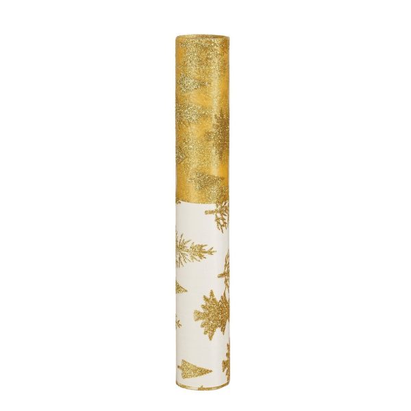 RUNNER ORO 270X28 CM stampa-albero (Cod. 38712-01)