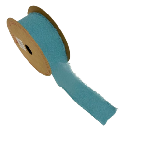 NASTRO CHIFFON SFRANGIATO SOPHIE MM 40 MT 15 petrolio (Cod. 37604-01)