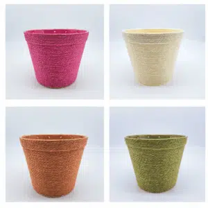 SET 4 PZ. CASPO' CORDA D16,7 H14,8 CM colori-assortiti (Cod. 38830-05)