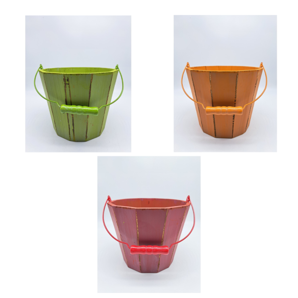 SET 3 PZ. SECCHI IN LEGNO D20 H16,5 CM  (Cod. 38799-01)