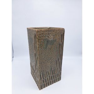 VASO ALTO QUADRO GRANDE 13,5X13,5X28,5 CM verde-scuro (Cod. 38810-02)