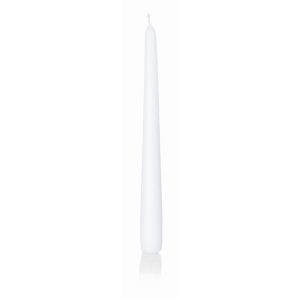 CANDELA CONICA H30 D.25 CONFEZIONE PZ12 bianco (Cod. 133-07)