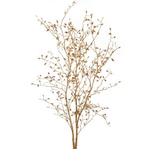 RAMO DORATO GIGANTE CON FOGLIOLINE 145 CM  (Cod. 38747-01)