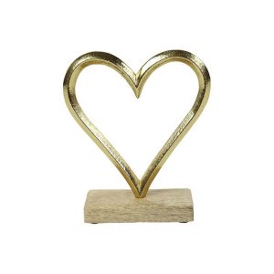 CUORE CARICE L CON BASE 14X5 H16,5 CM  (Cod. 38836-01)