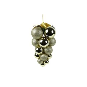 PALLINE DI NATALE A GRAPPOLO 20X20XH29 CM  (Cod. 38855-01)