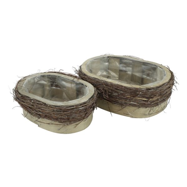 SET 2 PZ. VASO ELOY H11 D30 - H9,5 D24 CM  (Cod. 38869-01)