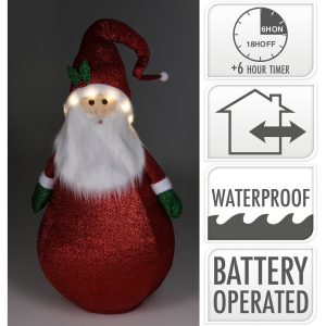 BABBO NATALE 60X140CM 10LED  (Cod. 38934-01)