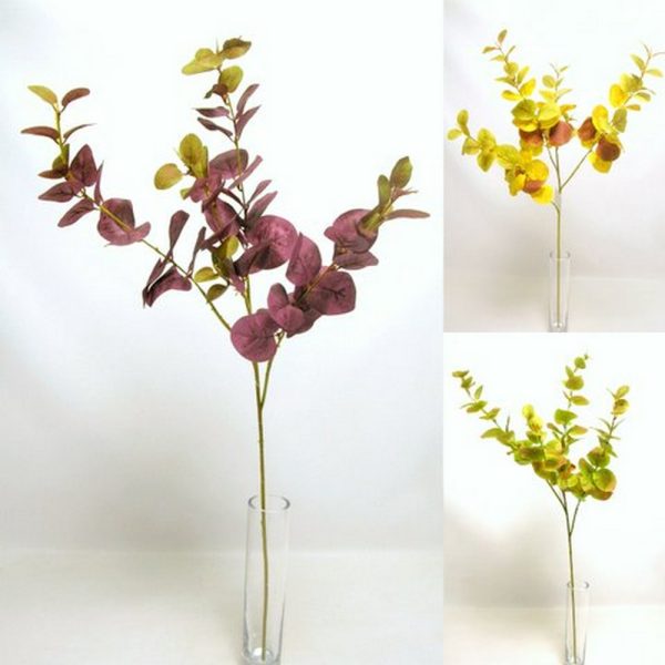 12 PZ RAMI EUCALIPTO 74 CM colori-autunnali-assortiti (Cod. 29141-01)