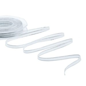 VELO BORDI RASO  6MM 25MT argento (Cod. 27286-01)