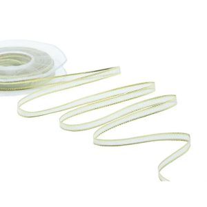 VELO BORDI RASO  6MM 25MT oro (Cod. 27286-02)