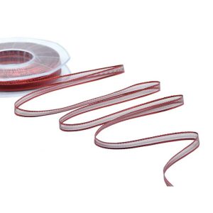 VELO BORDI RASO  6MM 25MT rosso (Cod. 27286-03)
