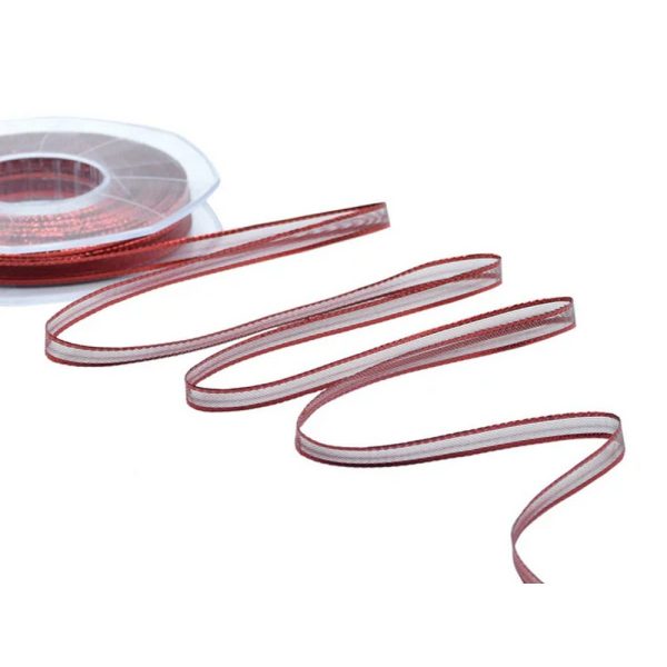 VELO BORDI RASO  6MM 25MT rosso (Cod. 27286-03)