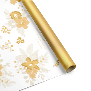 BOBINA FLORAL XMAS 100X25MT 50MY oro (Cod. 38884-02)