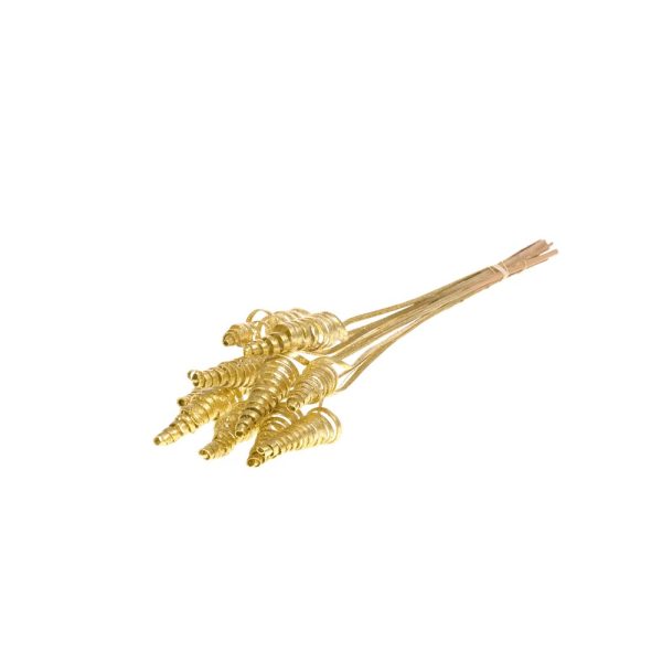 CANE CONE GLITTER 10 PZ.  oro (Cod. 39170-01)