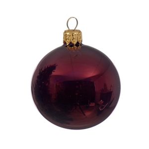 BOX DA 6 PALLINA NATALE VETRO D7 CM rosso (Cod. 17353-03)