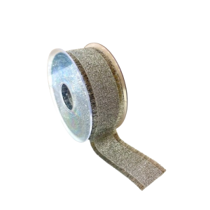 NASTRO SFRANGIATO LAMINATO MM40 15MT argento (Cod. 38908-02)