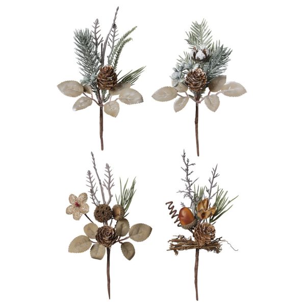 SET 12 PZ. RAMETTO CON DECORI 20 CM  (Cod. 38988-01)