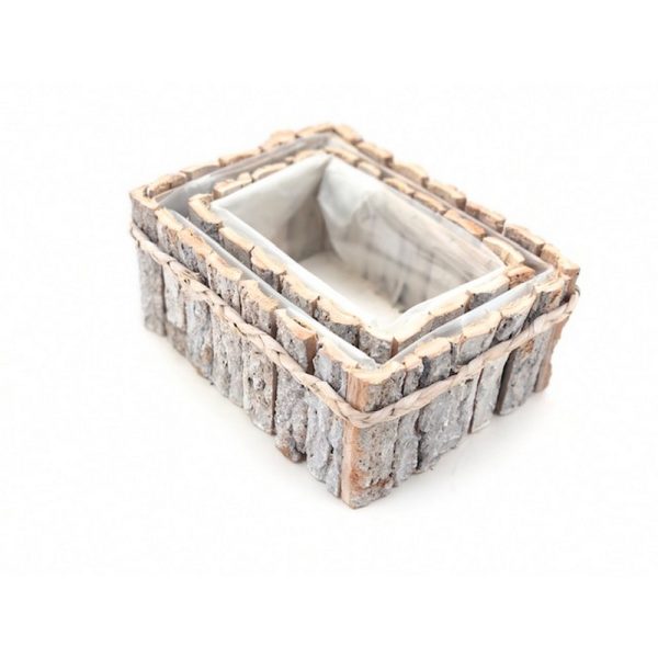S/2 PZ CESTO LEGNO 23X18X10-19X13X9 CM  (Cod. 39153-01)