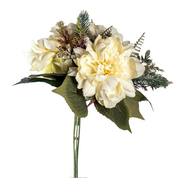 MAZZO PEONIA AUTUNNALE X6 69 CM avorio (Cod. 39139-02)