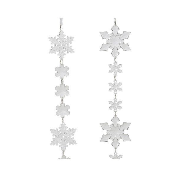 GHIRLANDA FIOCCHI DI NEVE 0,5X5X135 CM  (Cod. 39084-01)
