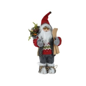 BABBO NATALE CON SCI 15X12X30 CM  (Cod. 39064-01)