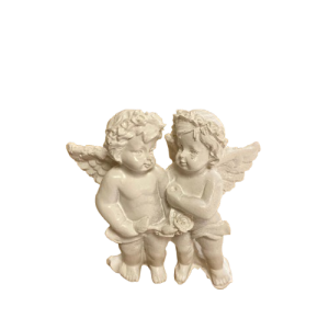 COPPIA ANGIOLETTI 6,6X3,5 H7 CM  (Cod. 36891-01)