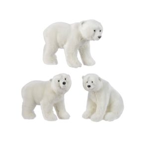 1 PZ. ORSO POLARE 14X10X16 CM  (Cod. 39085-01)