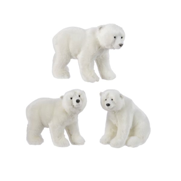 1 PZ. ORSO POLARE 14X10X16 CM  (Cod. 39085-01)