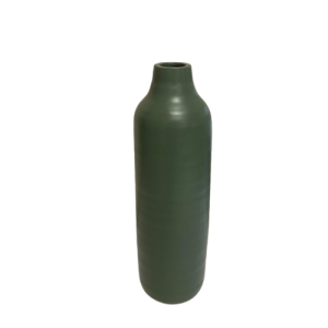 VASO CERAMICA PRESENCE 10X10X30 CM verde (Cod. 38256-05)
