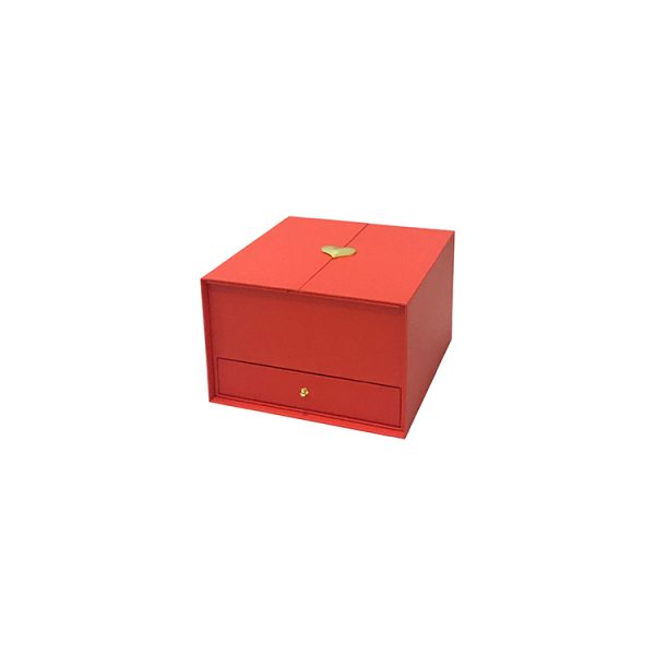 BAULETTO CON CASSETTO 23,5X25X15,5 CM rosso (Cod. 39242-02)