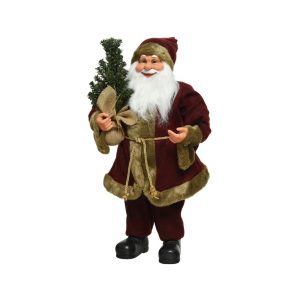 SANTA CLAUS CON ALBERO 30X20X60 CM  (Cod. 39247-01)